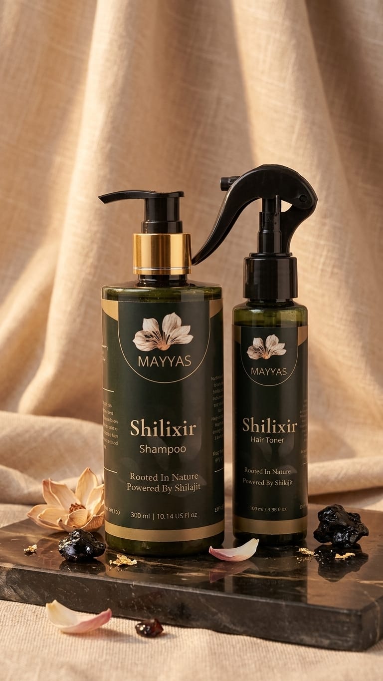 Shilajit Hair Growth Ritual Set.