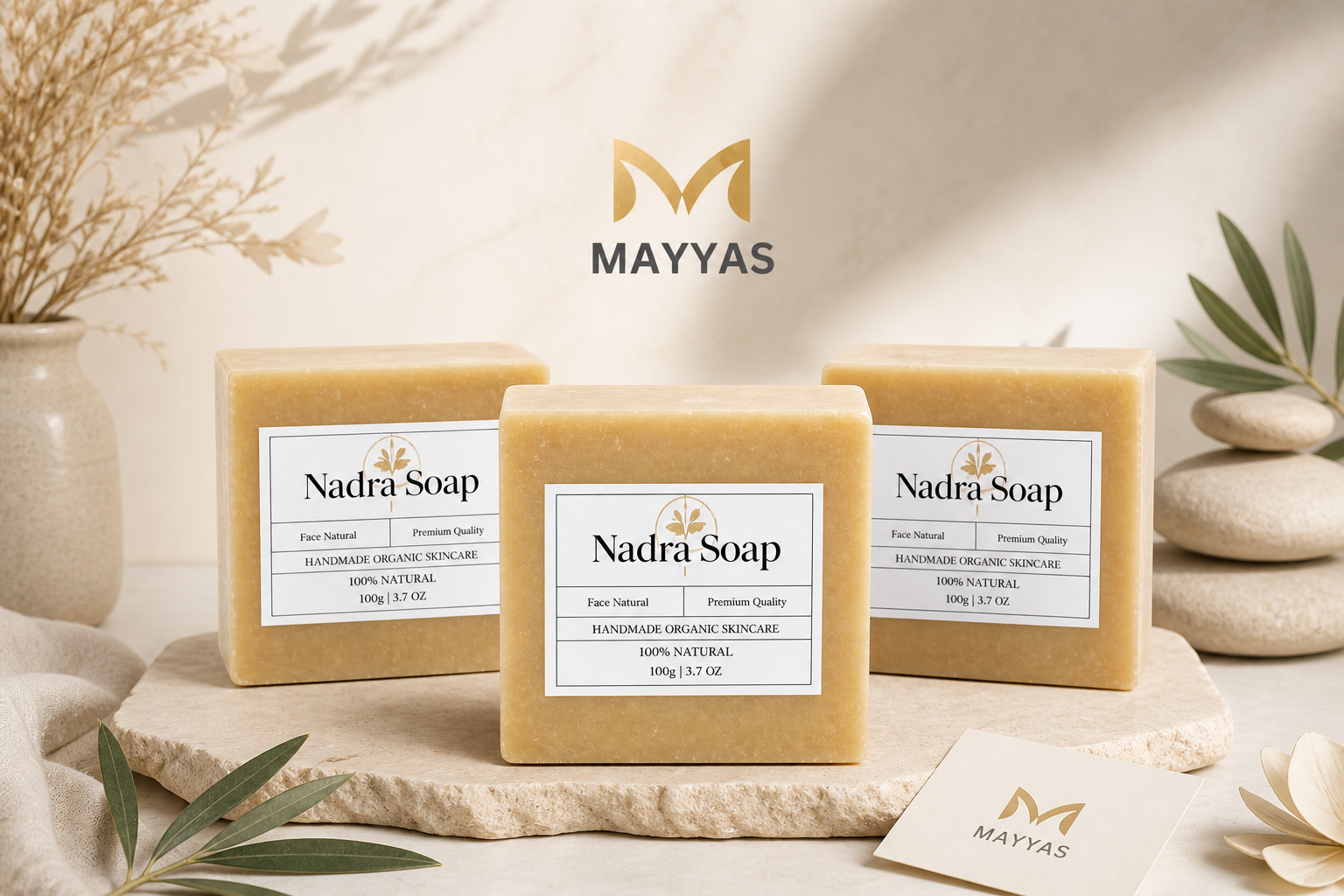 Nadra Turmeric Soap – Natural Brightening by Mayyas