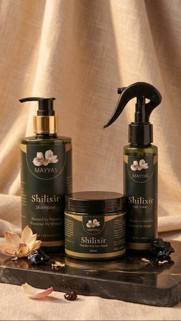 Shilajit Hair Growth Ritual Set.